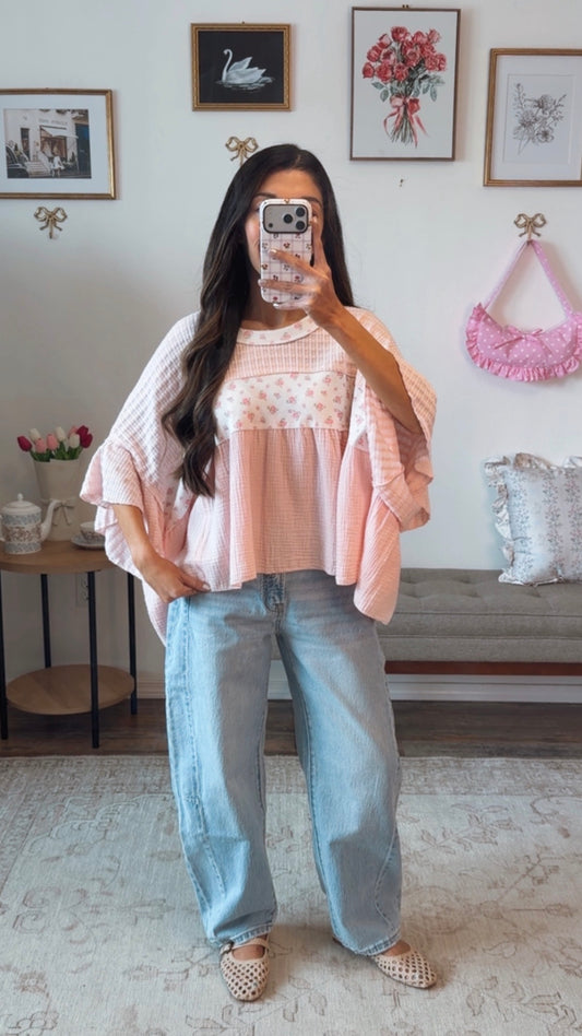 Maddie Blush Blouse
