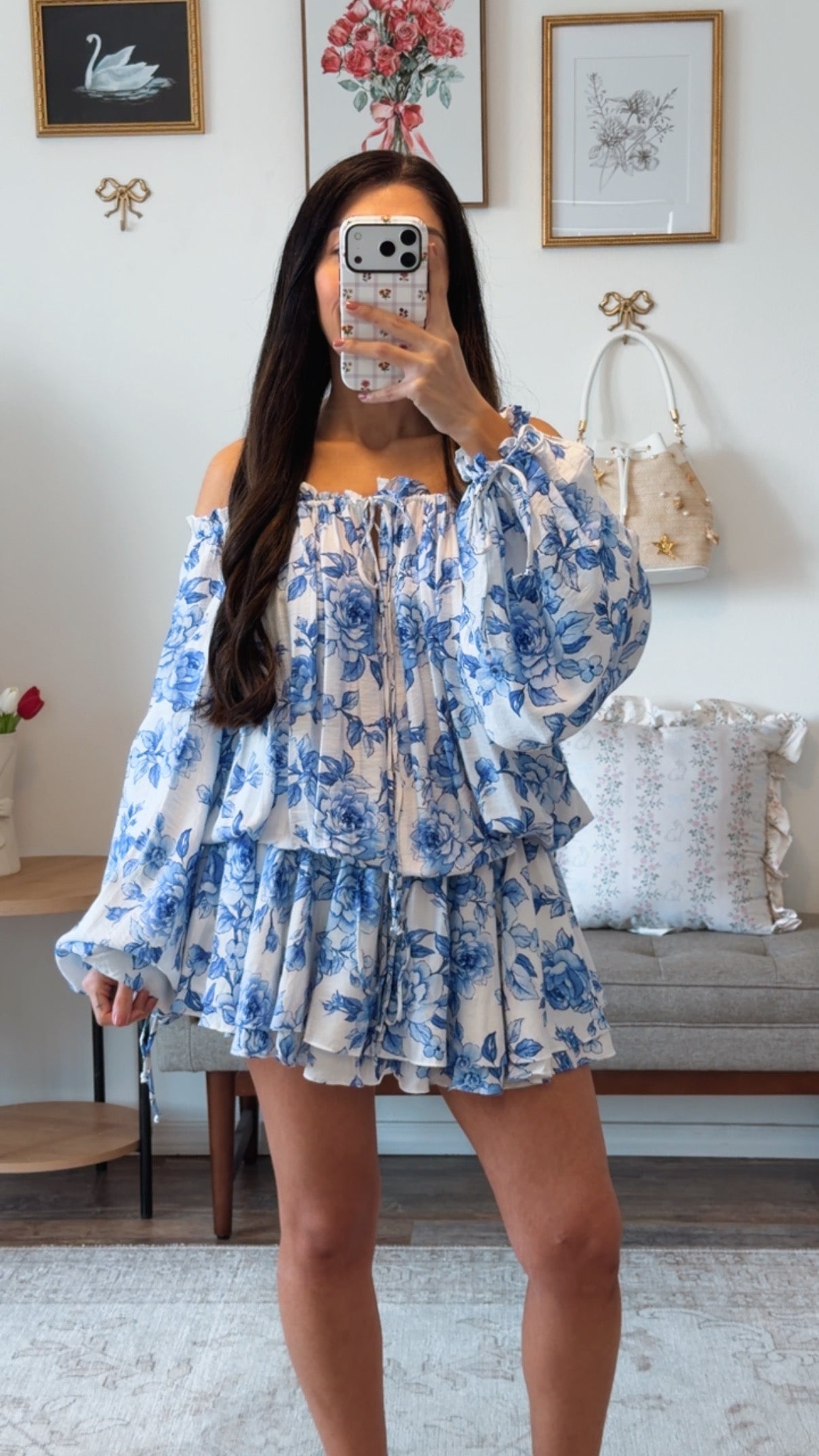 Amalfi Blue Bloom Romper