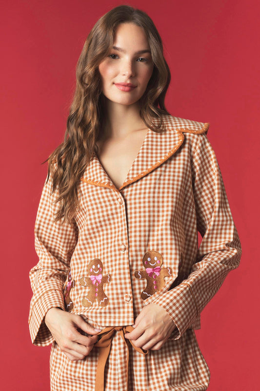 Gingerbread Lane Gingham PJs - Restocked