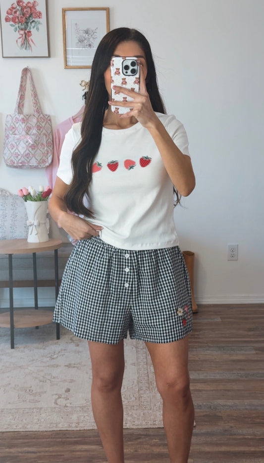 Hallie Gingham Shorts
