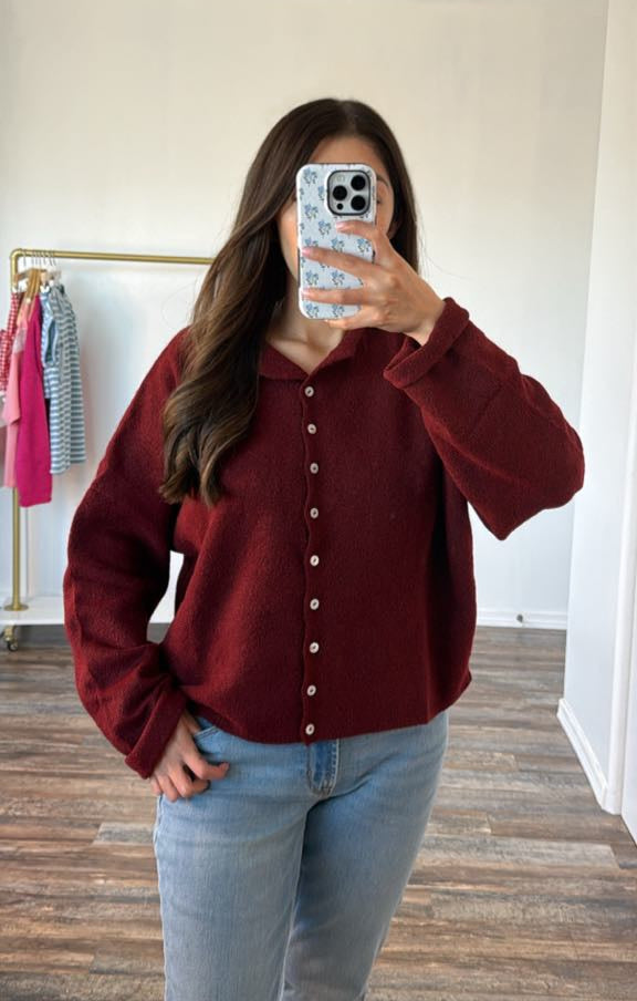 Evermore Cardigan - Wine