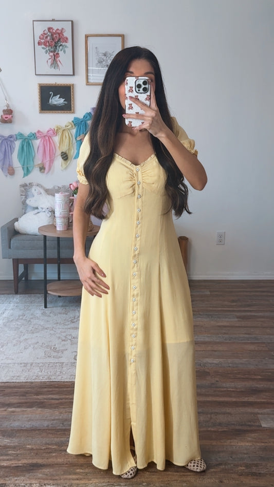 Lemon Drop Maxi Dress