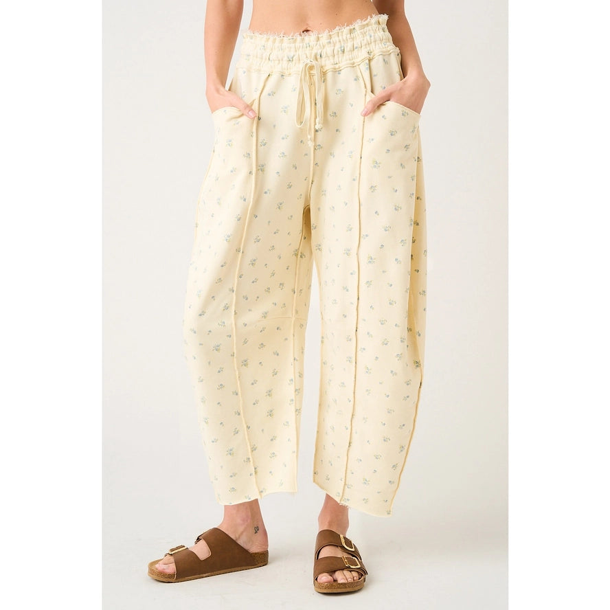 Butter Yellow Barrel Pants