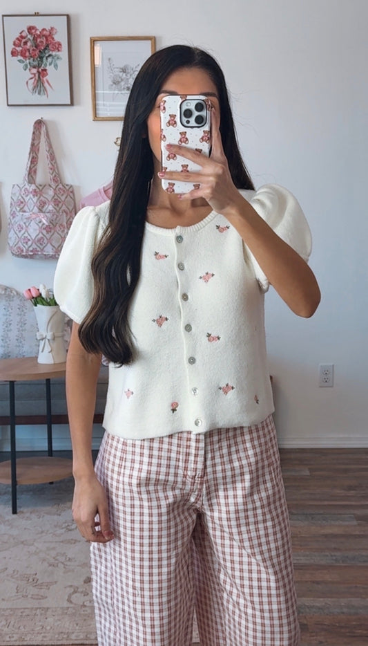 Elizabeth James Rose Top