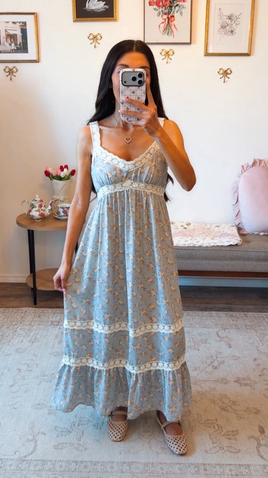 Bloom & Grace Blue Maxi