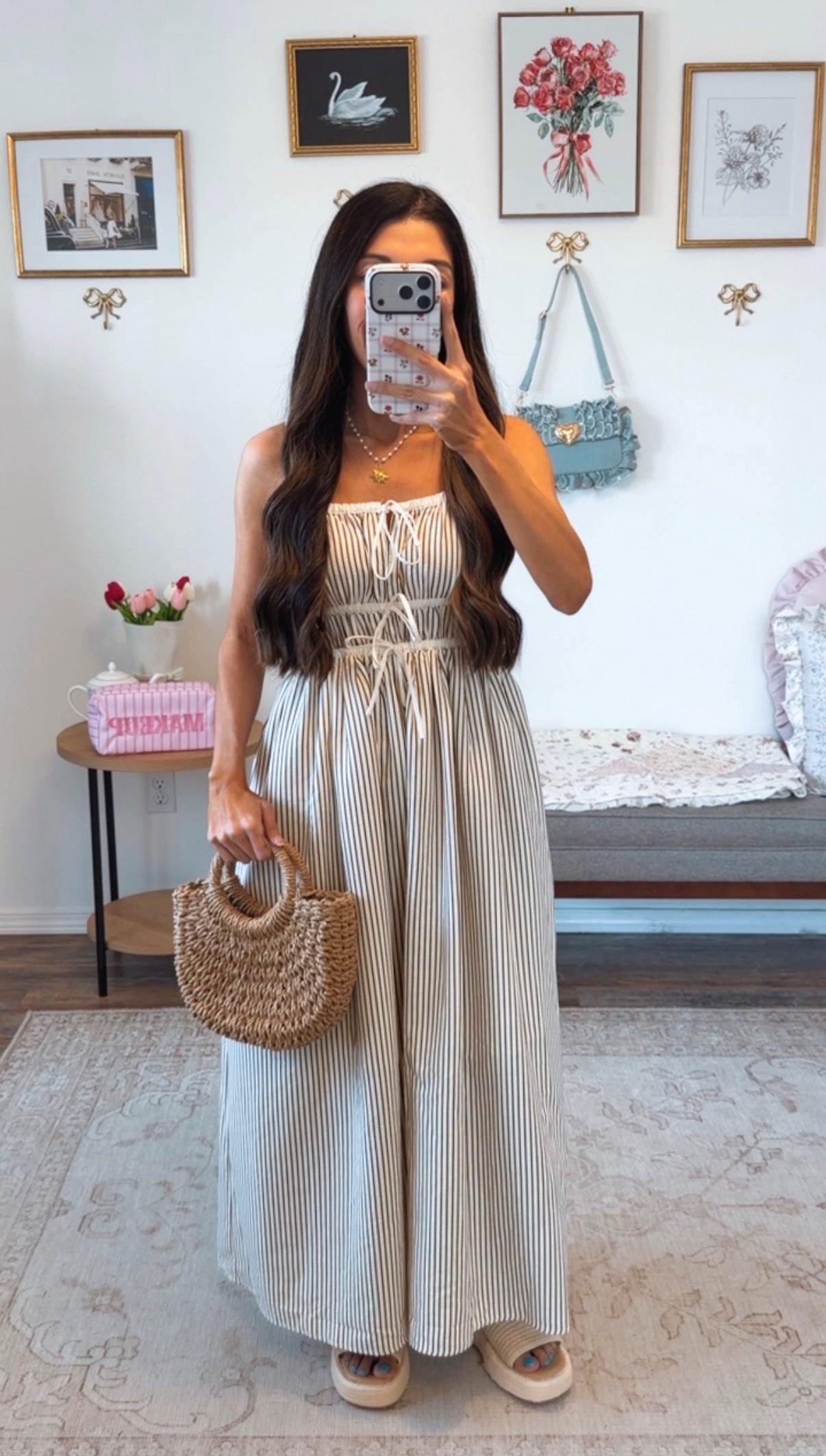 brown evermore dress Sandy Shore Maxi Color:Beige Striped Strapless Sweetheart Neck Sexy 4) / M (6 Model_Maria