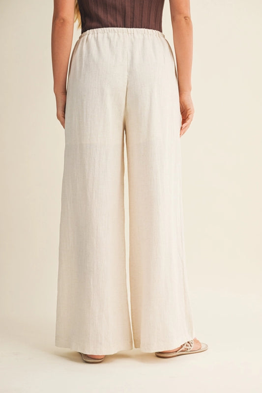 Ivory Linen Pants