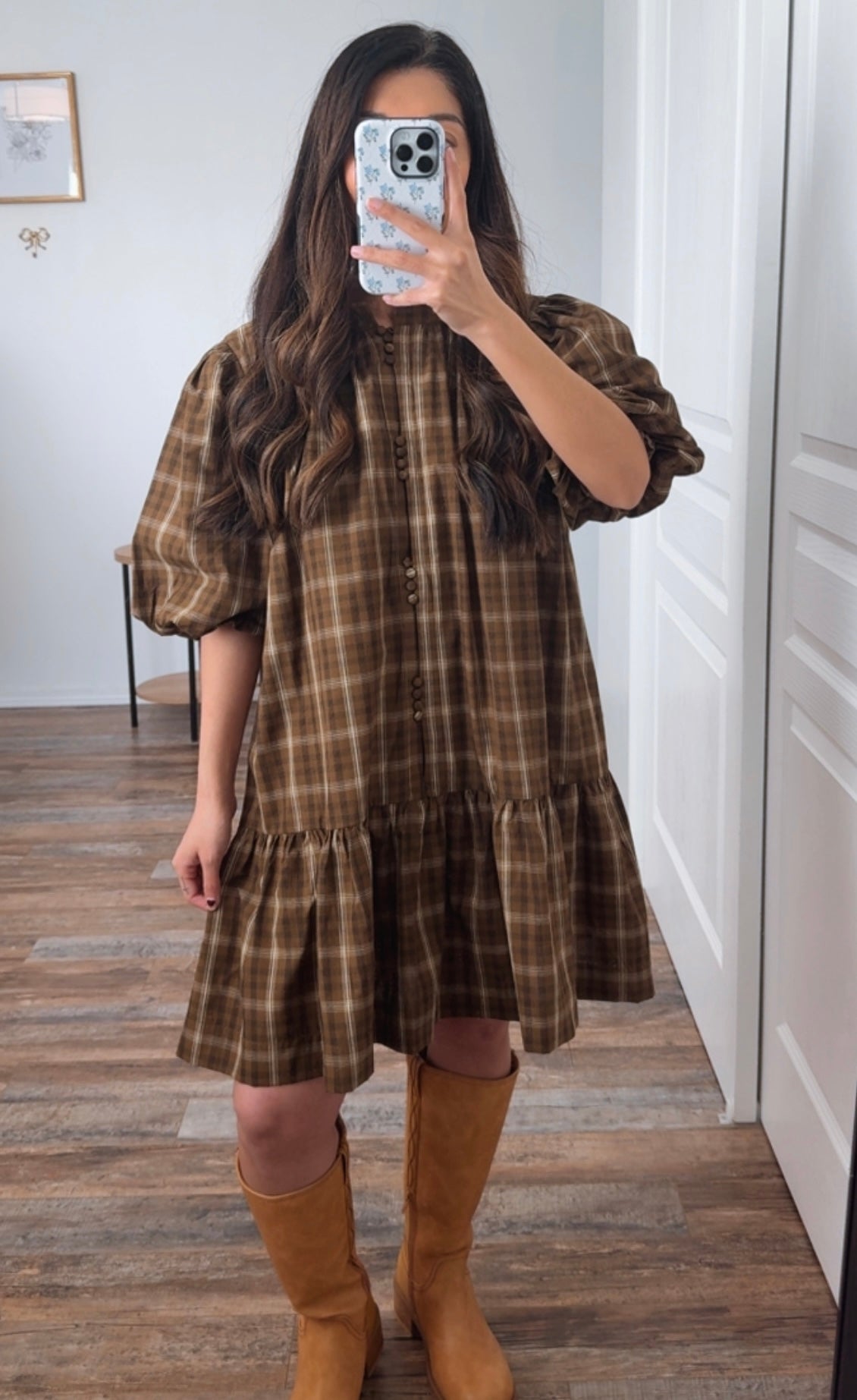 Willow Plaid Mini Dress