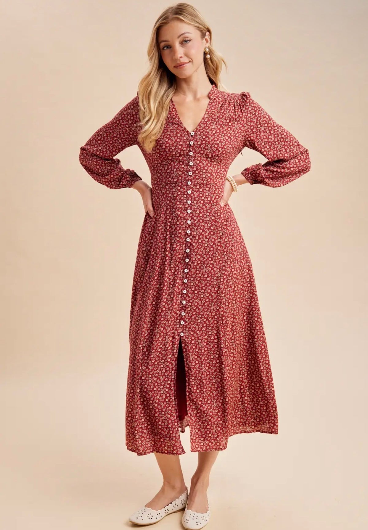 I am an Autumn Maxi Dress - Maroon