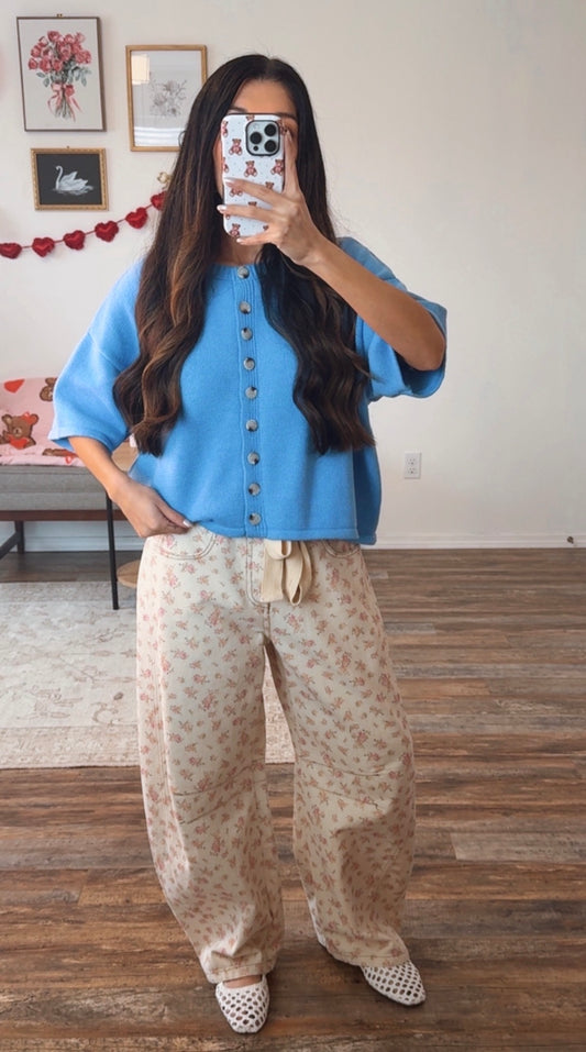 Bluebell Button Cardigan