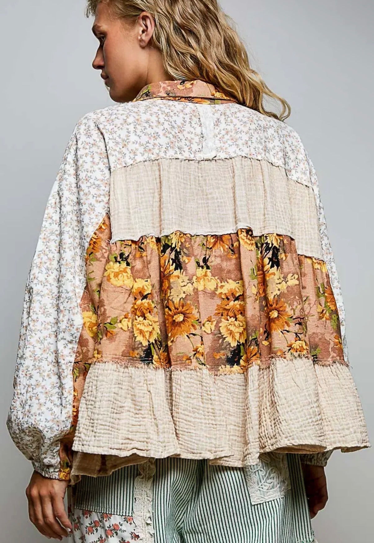 Stars Hollow Harvest Blouse - Taupe