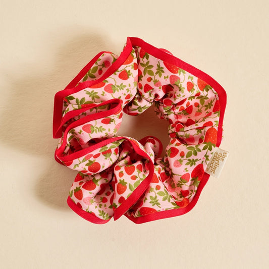 Strawberry Fields Scrunchie - large size