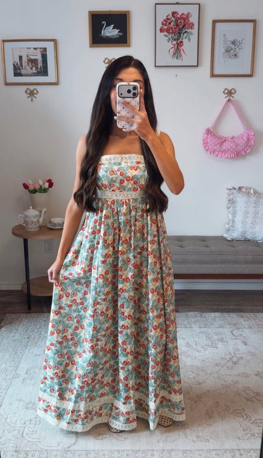 Strawberry Patch Maxi Dress