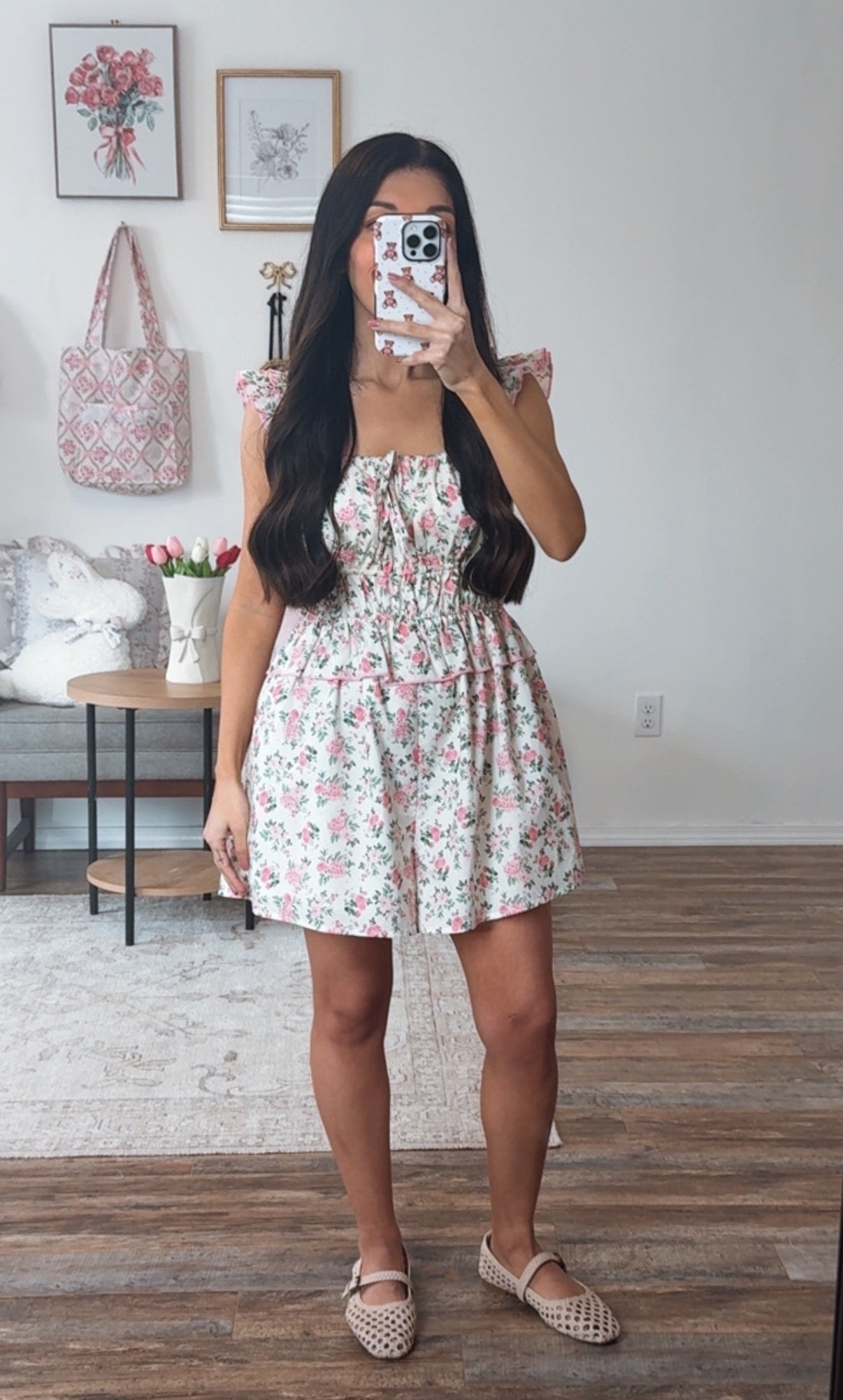 Pink Petal Picnic Romper