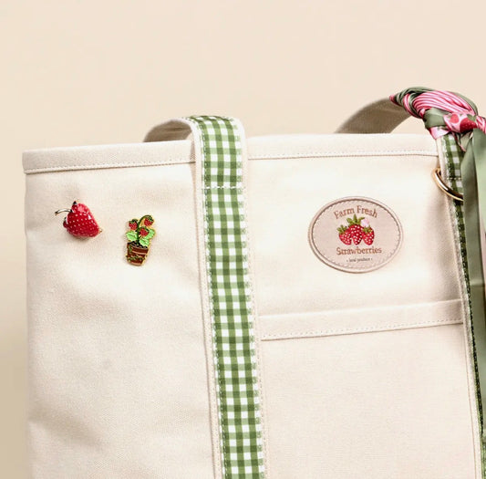 Strawberry Farm Market Tote