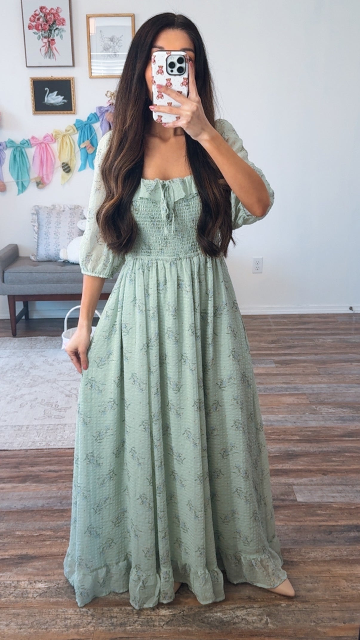 Eden Sage Maxi Dress Evermore Boutique Eden Sage Maxi Dress Evermore Boutique
