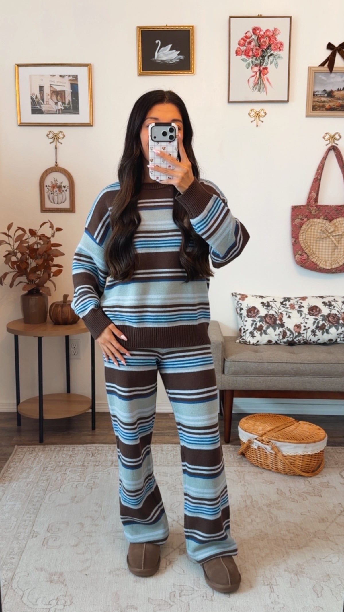 Blueberry Latte Stipe Set