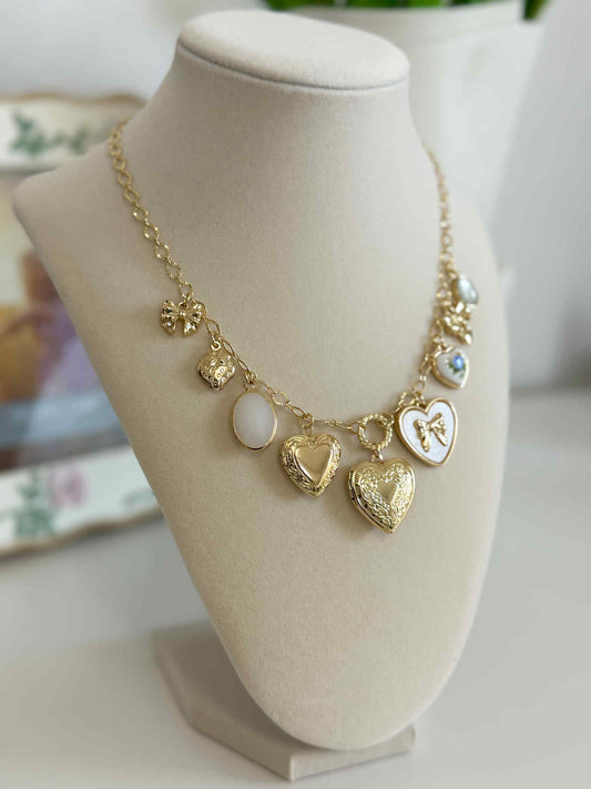 Lover's Keepsake Charm Necklace