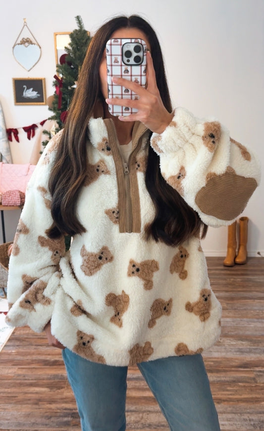 Cozy Teddy Sherpa Pullover