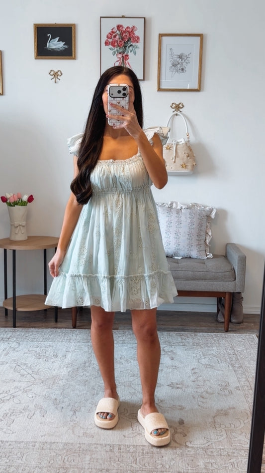 Aquamarine Mini Dress