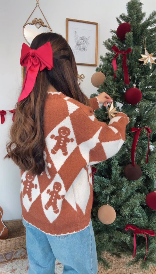 Gingerbread Market Chunky Cardigan