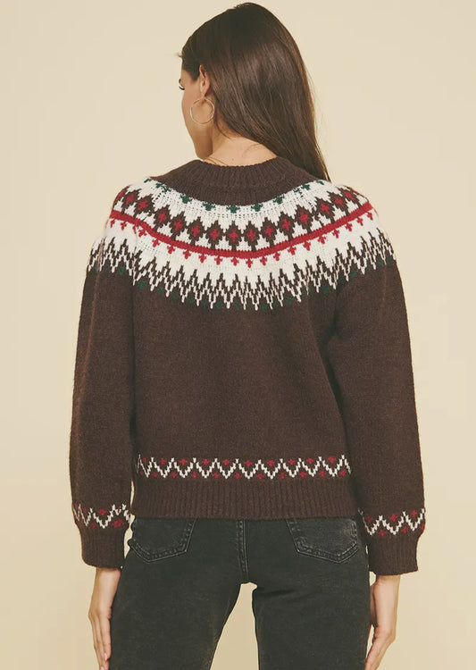 Winter Lodge Fair Isle Cardigan