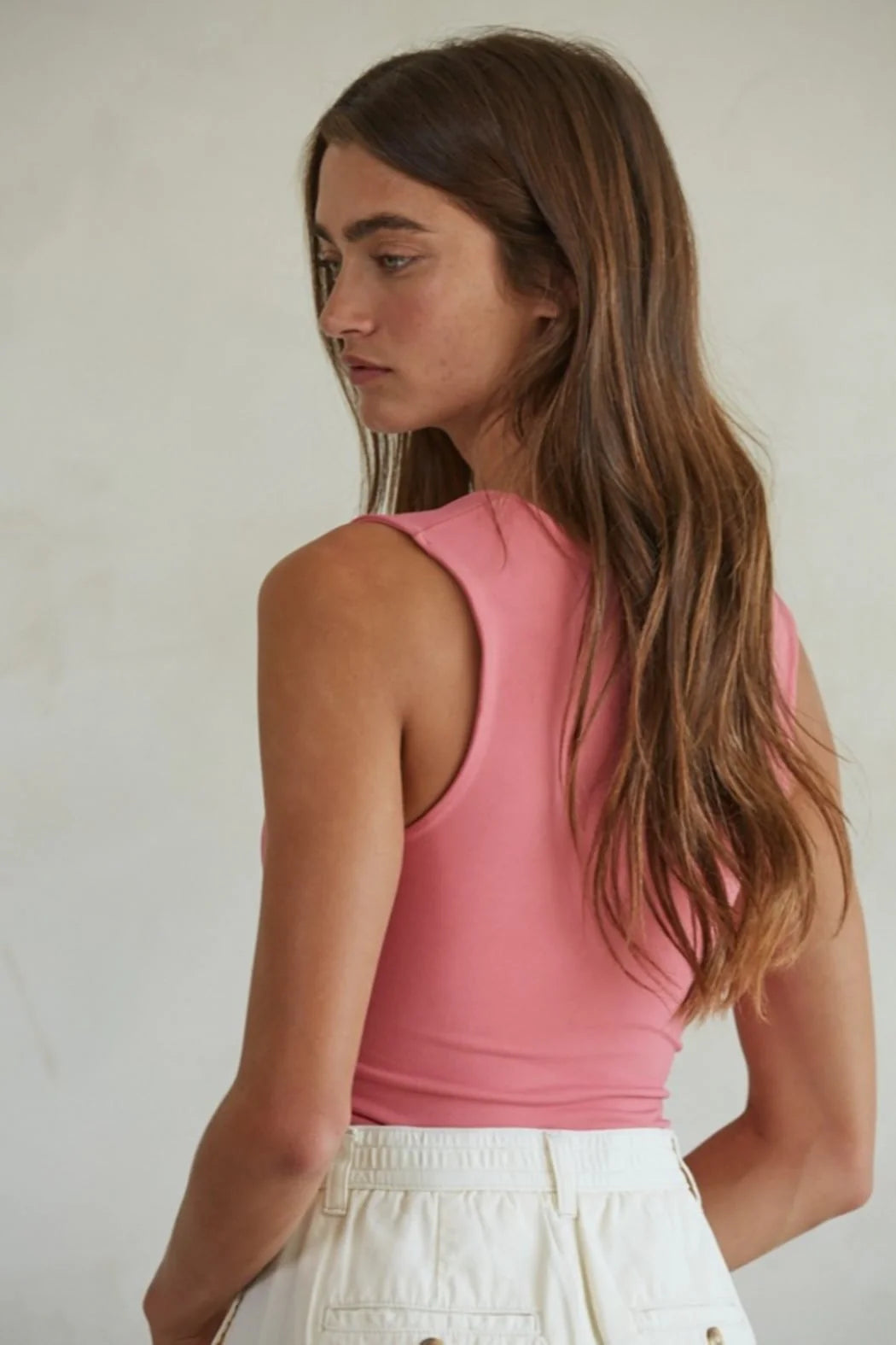 Essential Seamless Tank Top - Light Cherry