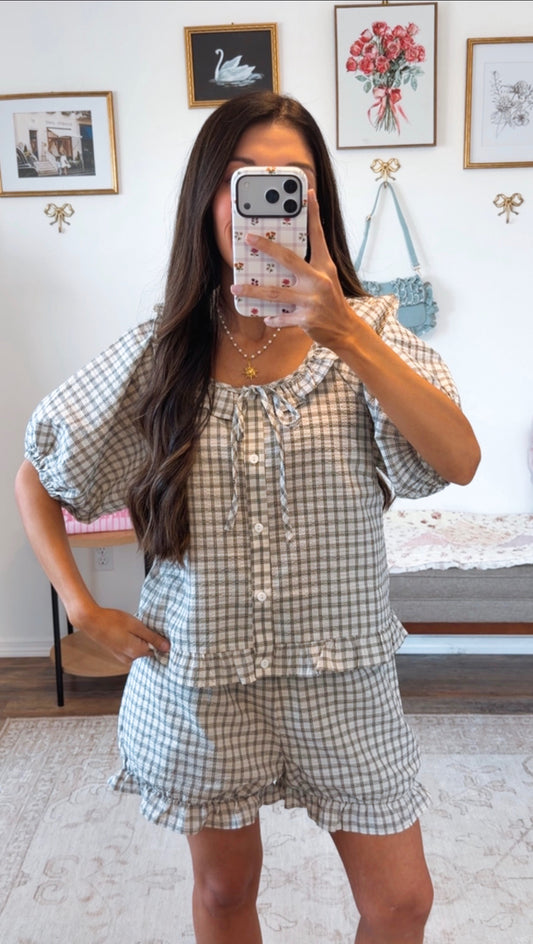 Nantucket Gingham Set