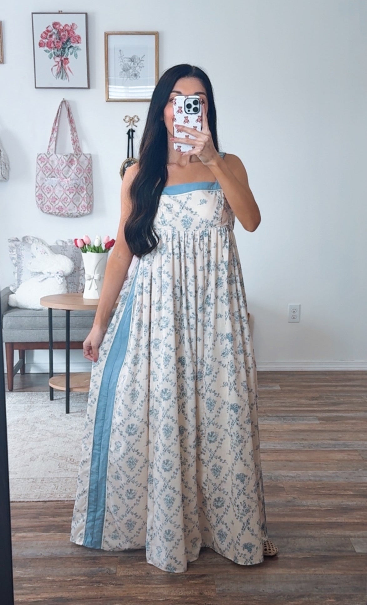 Toile Vintage Garden Dress (Blue) Toile Vintage Garden Dress (Blue)