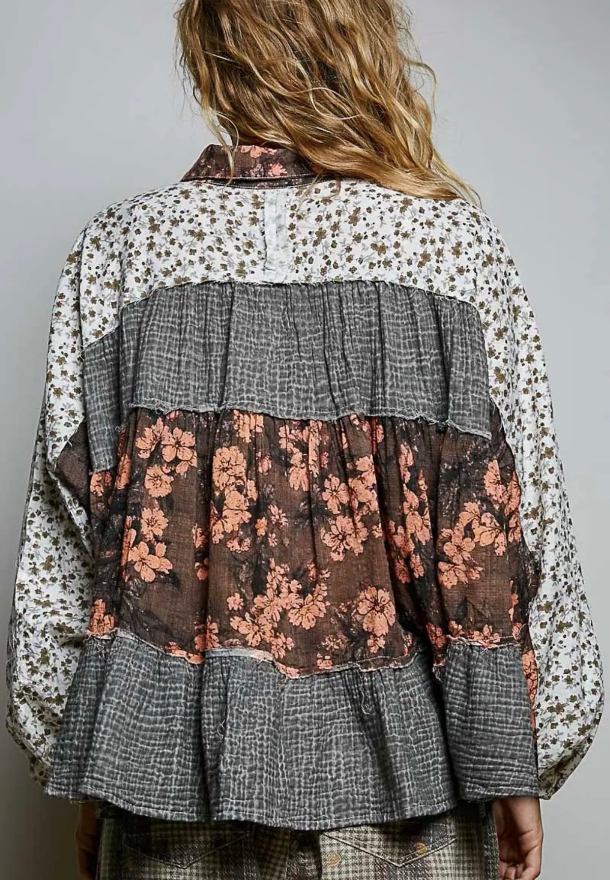 Stars Hollow Harvest Blouse - Charcoal