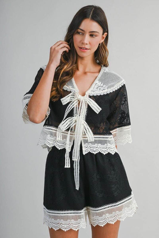Juliette Black Lace Set