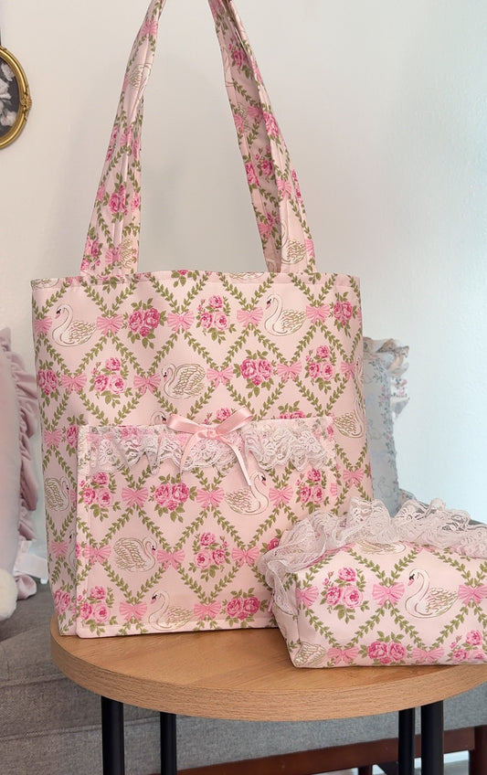 Swan Garden Heirloom Tote - Restocked