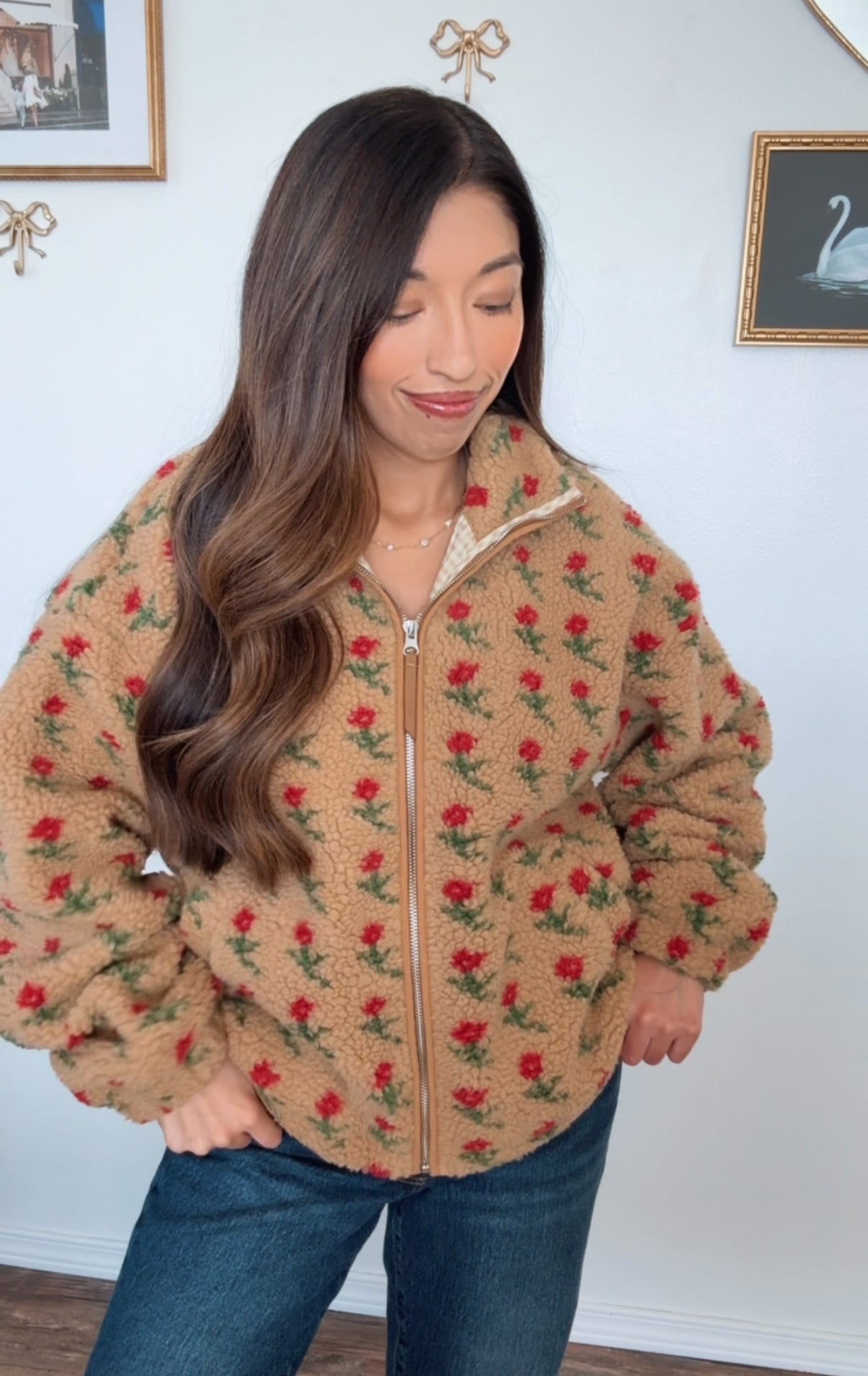 Teddy Rose Sherpa Jacket