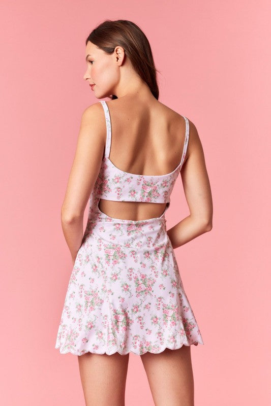 Pink Garden Athletic Dress