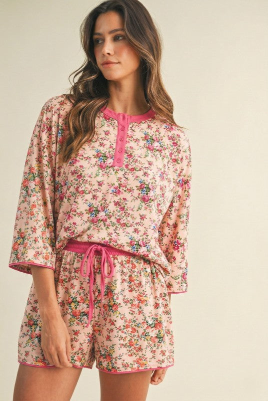 Pink Floral Set