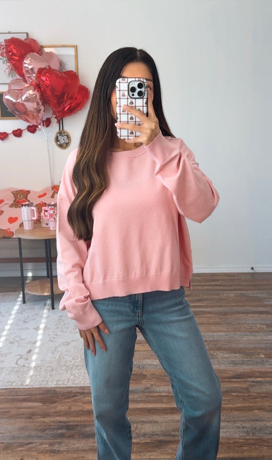 Soft Blush Pullover Sweater