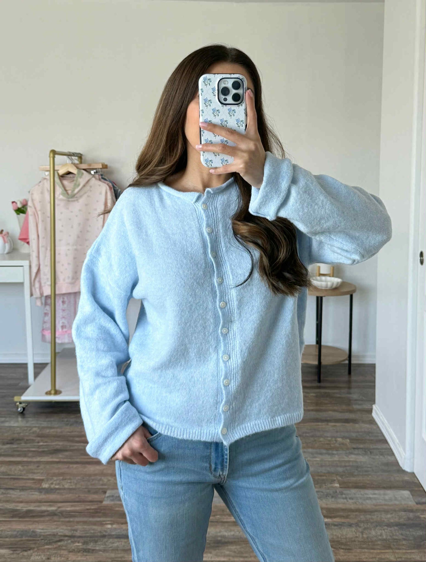 EVERMORE CARDIGAN - BABY BLUE
