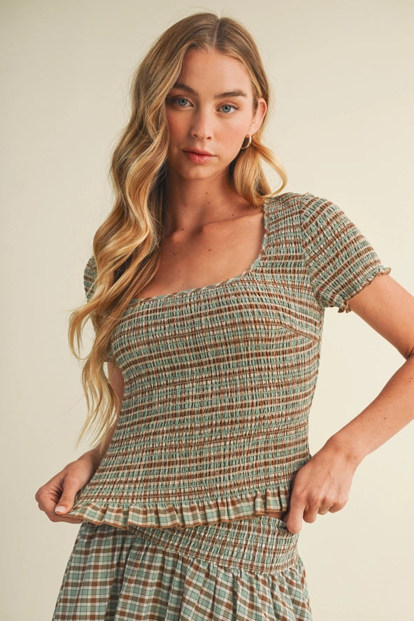Caramel Candy Apple Skirt Set