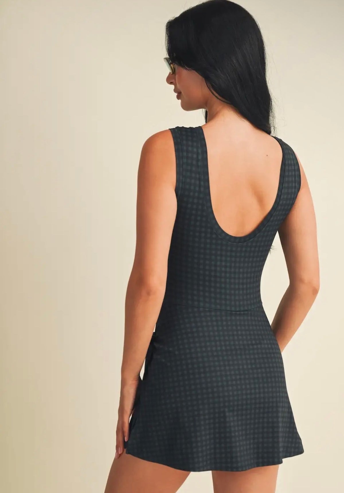 Evergreen Lane Gingham Romper