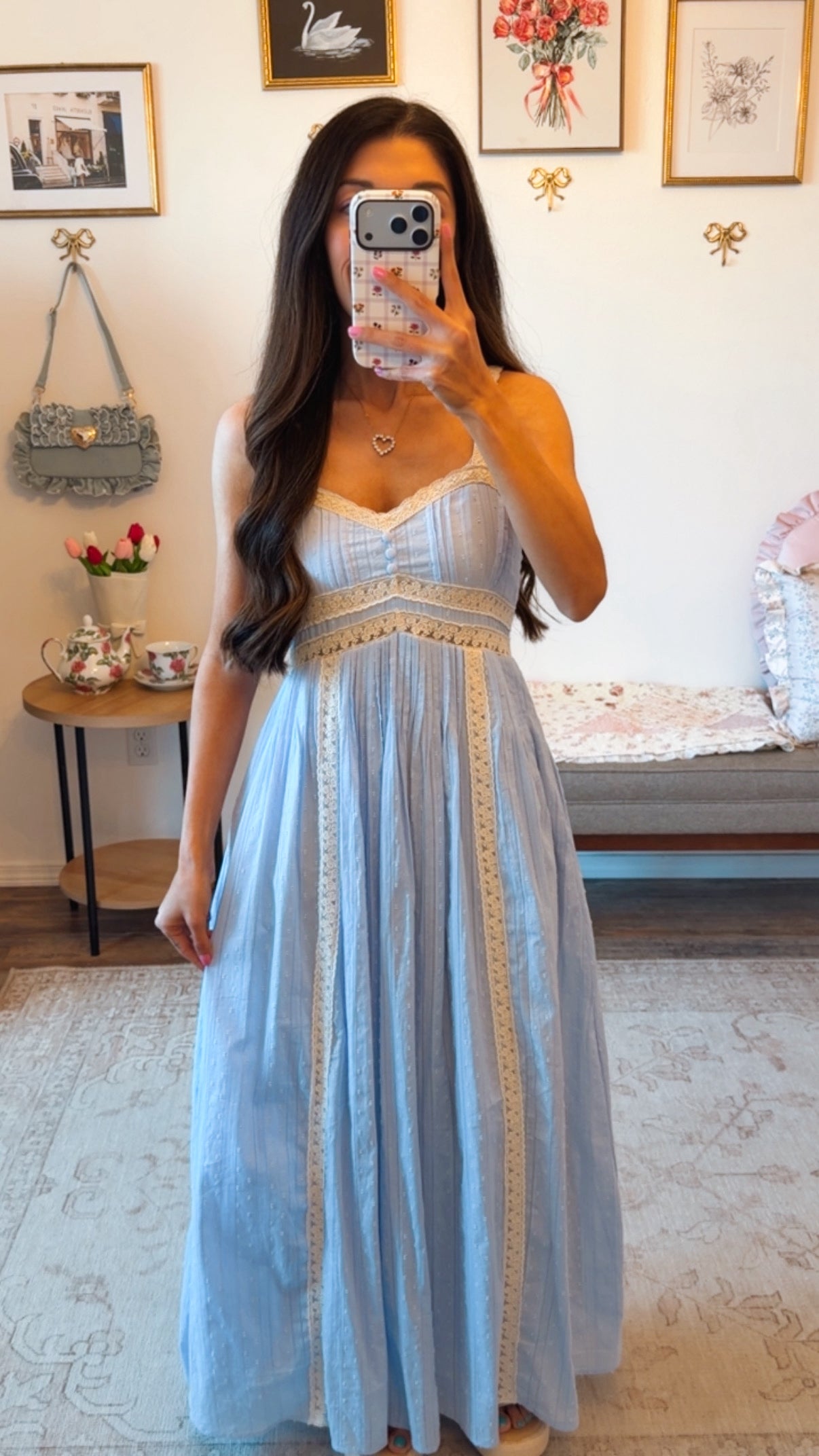 Fairy Mist Maxi Dress - Blue