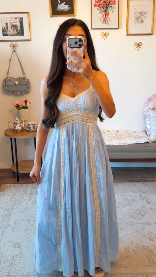 Fairy Mist Maxi Dress - Blue