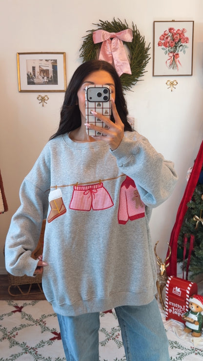 Merry Little Wardrobe Crewneck - Grey