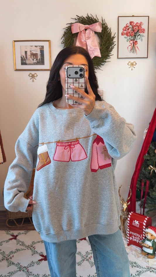 Merry Little Wardrobe Crewneck - Grey