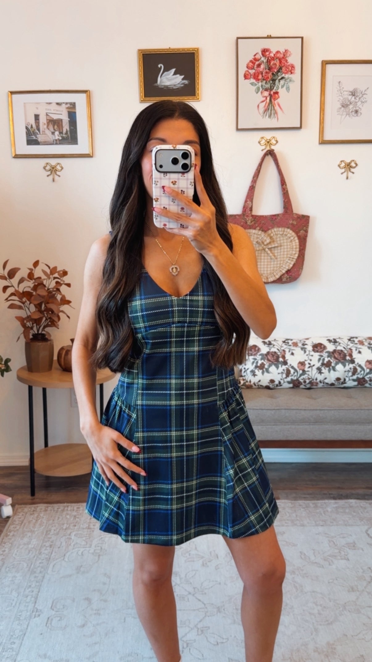 Campus Plaid Active Dress