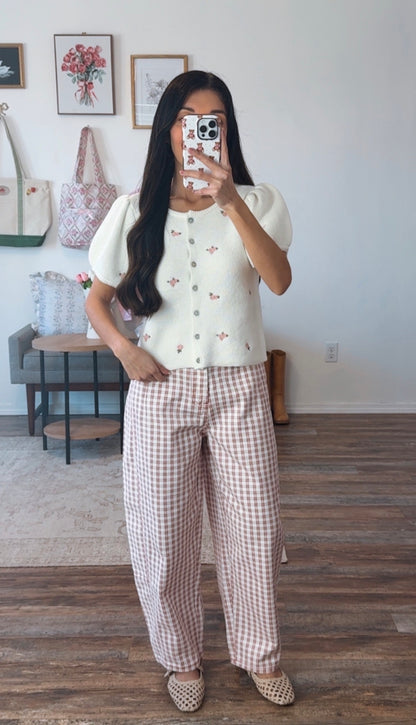 Elizabeth James Rose Top