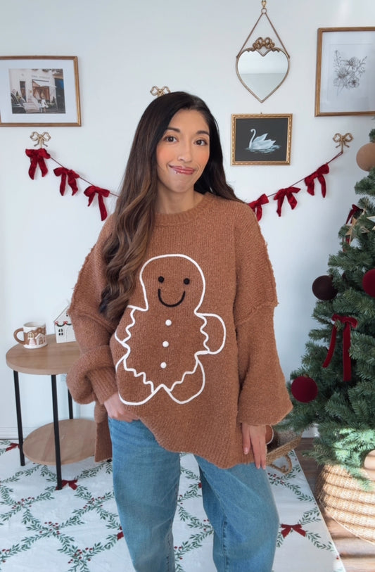 Gingerbread Sweater - Brown PREORDER SHIP 12.02