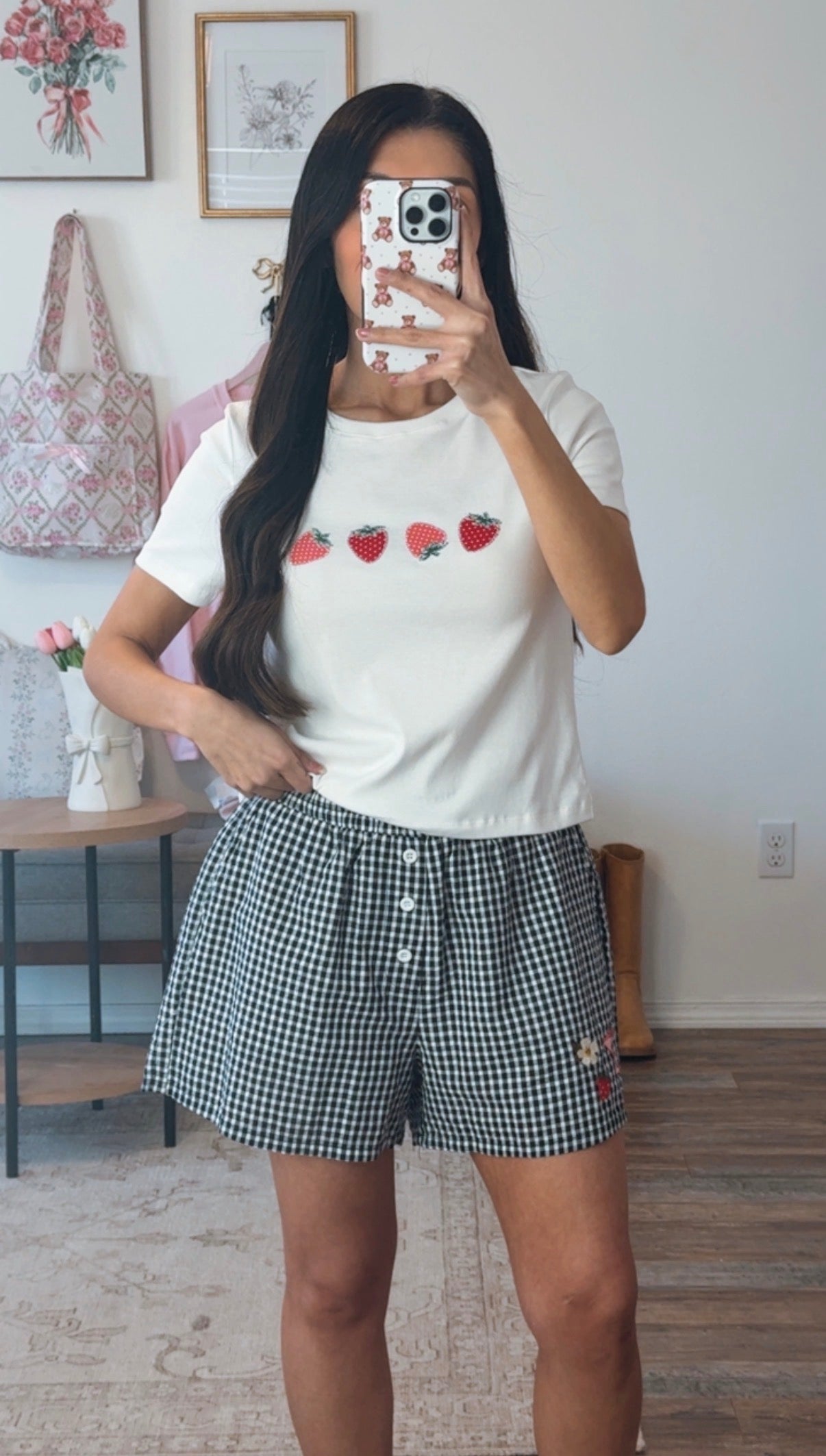 Hallie Gingham Shorts