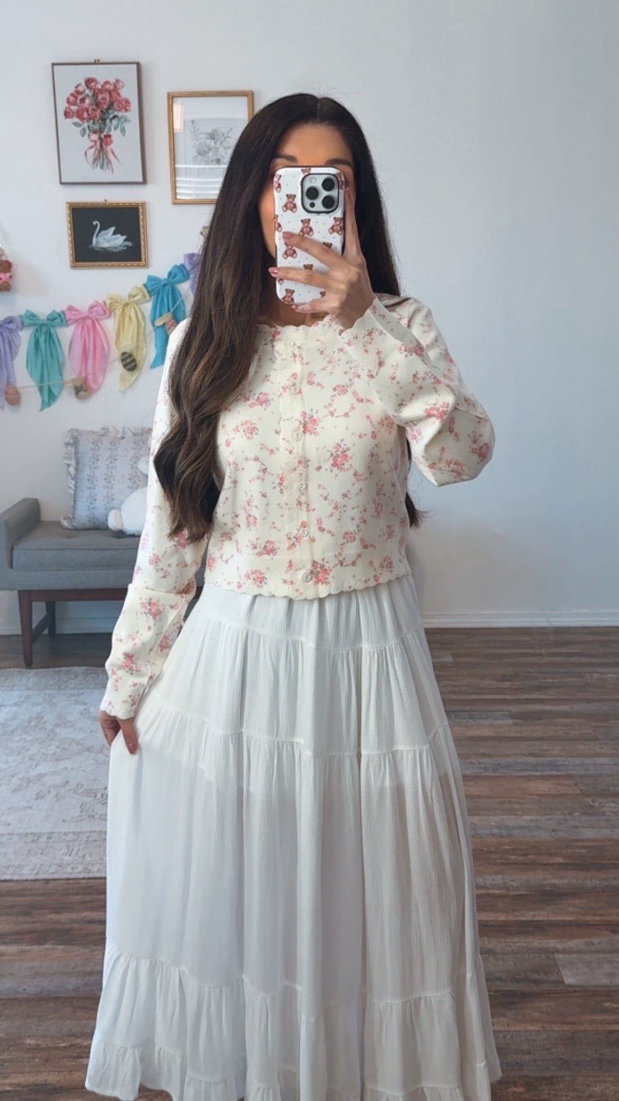 Soft White Maxi Skirt (Tall Friendly)