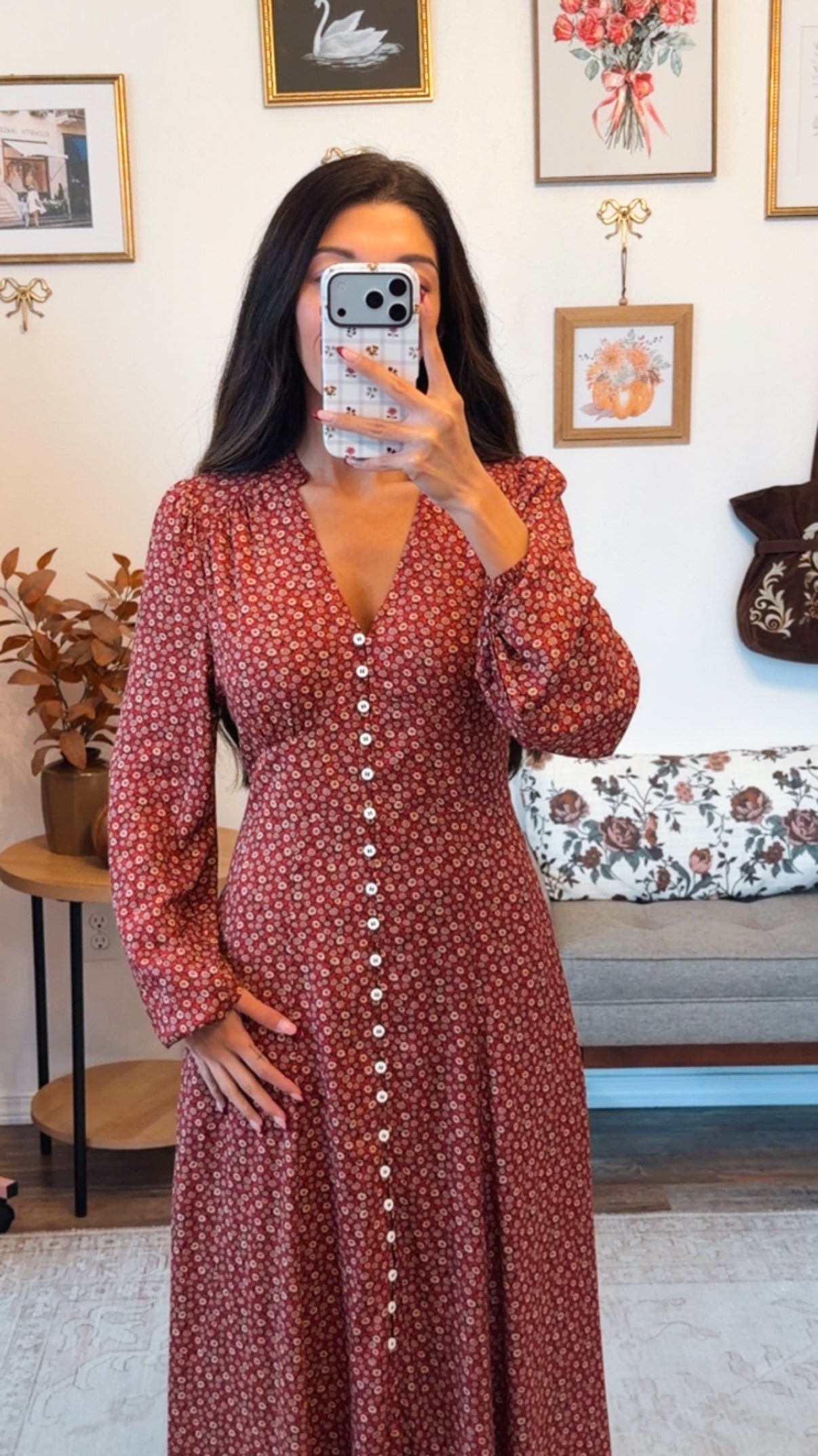 I am an Autumn Maxi Dress - Maroon