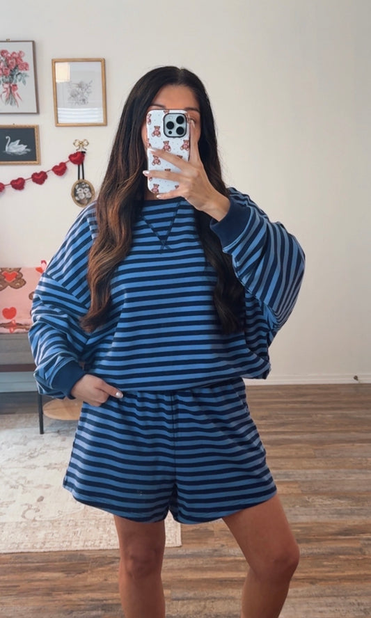 Blueberry Stripe Set